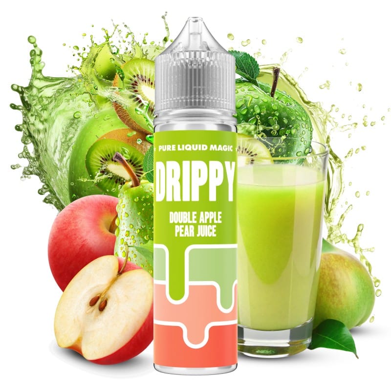 DRIPPY - DOUBLE APPLE PEAR JUICE 60ML WBF-800x800