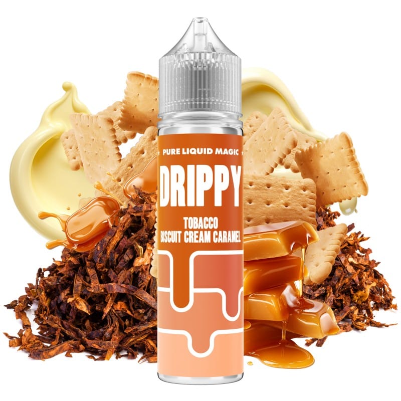 DRIPPY - TOBACCO BISCUIT CREAM CARAMEL 60ML WBF-800x800